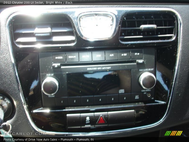 Bright White / Black 2012 Chrysler 200 LX Sedan