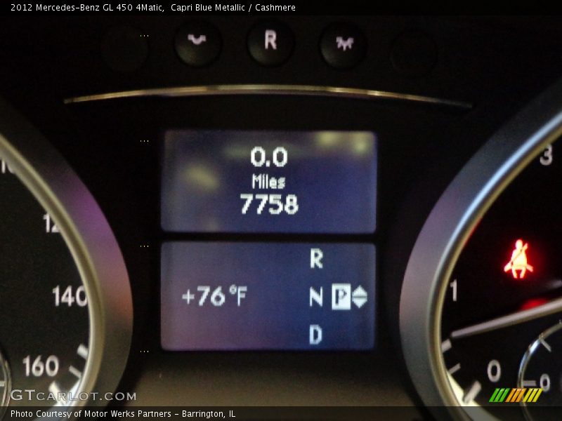 Capri Blue Metallic / Cashmere 2012 Mercedes-Benz GL 450 4Matic