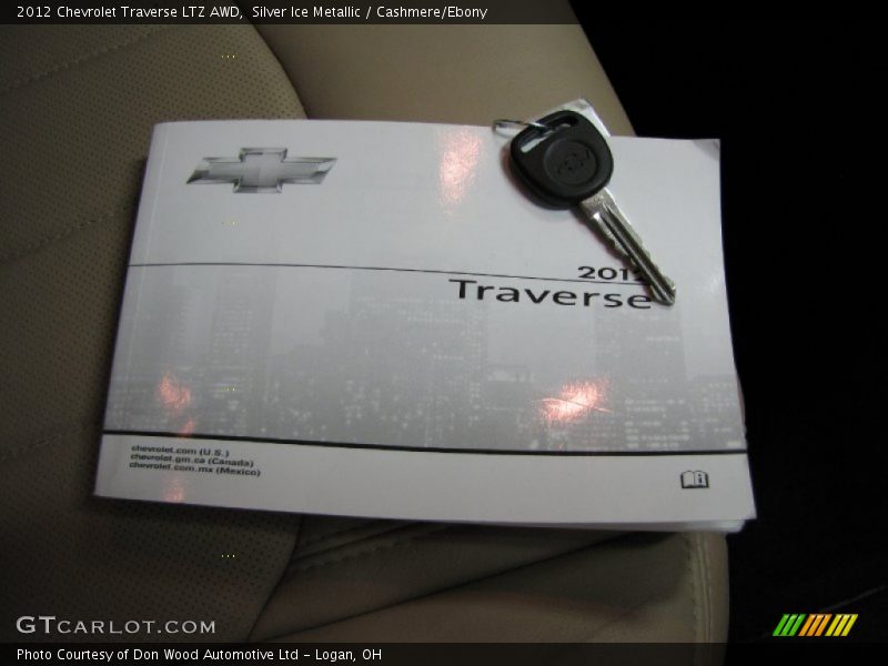 Silver Ice Metallic / Cashmere/Ebony 2012 Chevrolet Traverse LTZ AWD