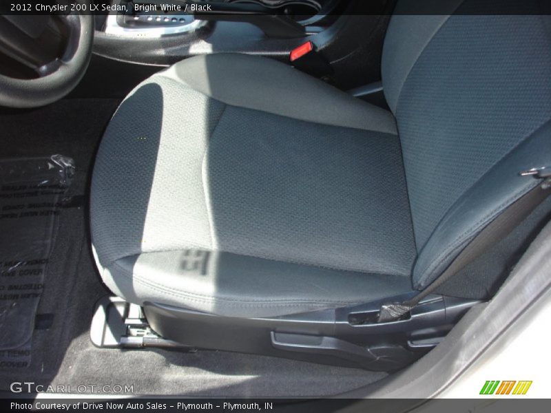 Bright White / Black 2012 Chrysler 200 LX Sedan