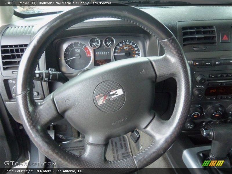 Boulder Gray Metallic / Ebony Black/Pewter 2008 Hummer H3