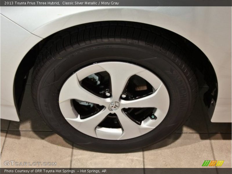 Classic Silver Metallic / Misty Gray 2013 Toyota Prius Three Hybrid