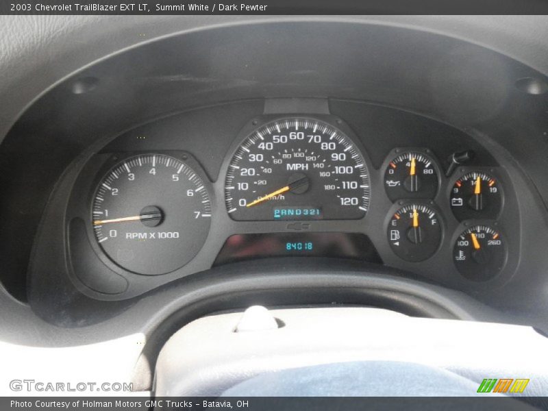 Summit White / Dark Pewter 2003 Chevrolet TrailBlazer EXT LT