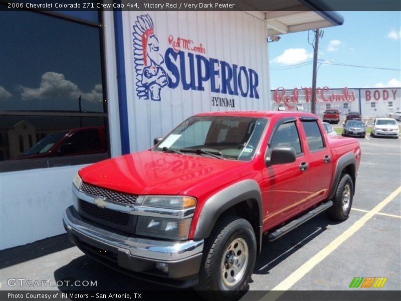Victory Red / Very Dark Pewter 2006 Chevrolet Colorado Z71 Crew Cab 4x4