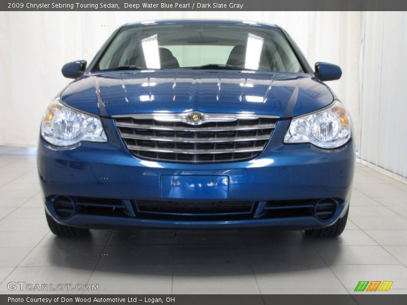 Deep Water Blue Pearl / Dark Slate Gray 2009 Chrysler Sebring Touring Sedan