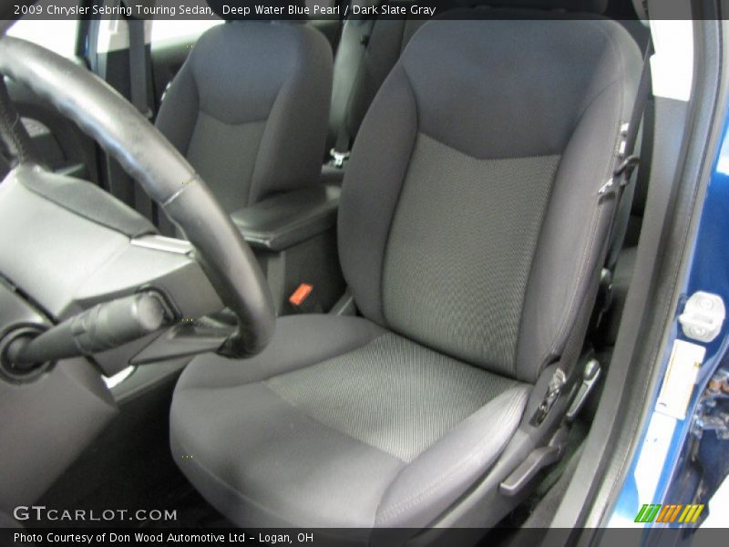Deep Water Blue Pearl / Dark Slate Gray 2009 Chrysler Sebring Touring Sedan