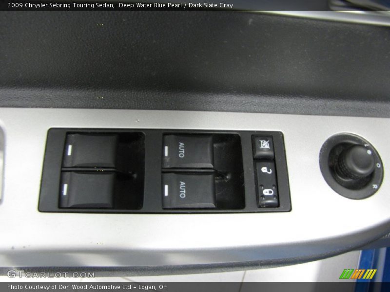 Deep Water Blue Pearl / Dark Slate Gray 2009 Chrysler Sebring Touring Sedan