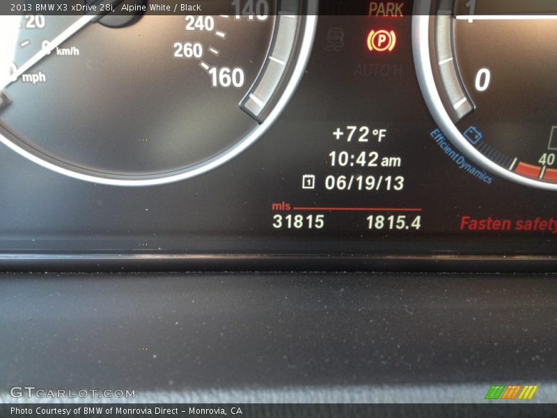 Alpine White / Black 2013 BMW X3 xDrive 28i