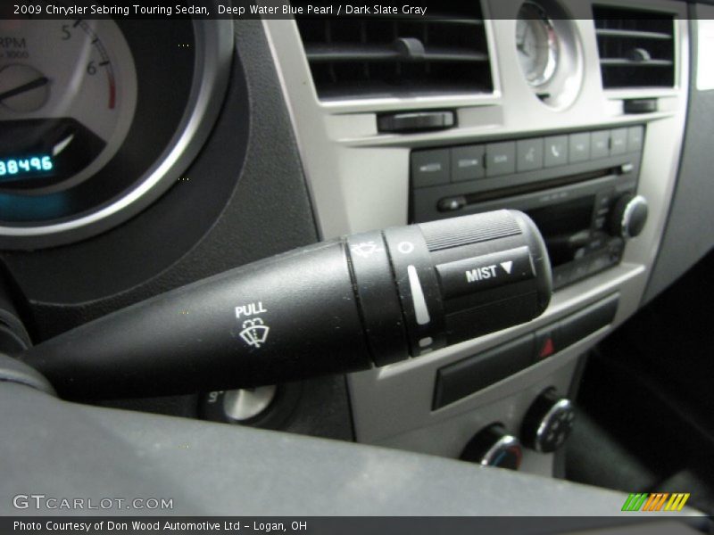 Deep Water Blue Pearl / Dark Slate Gray 2009 Chrysler Sebring Touring Sedan
