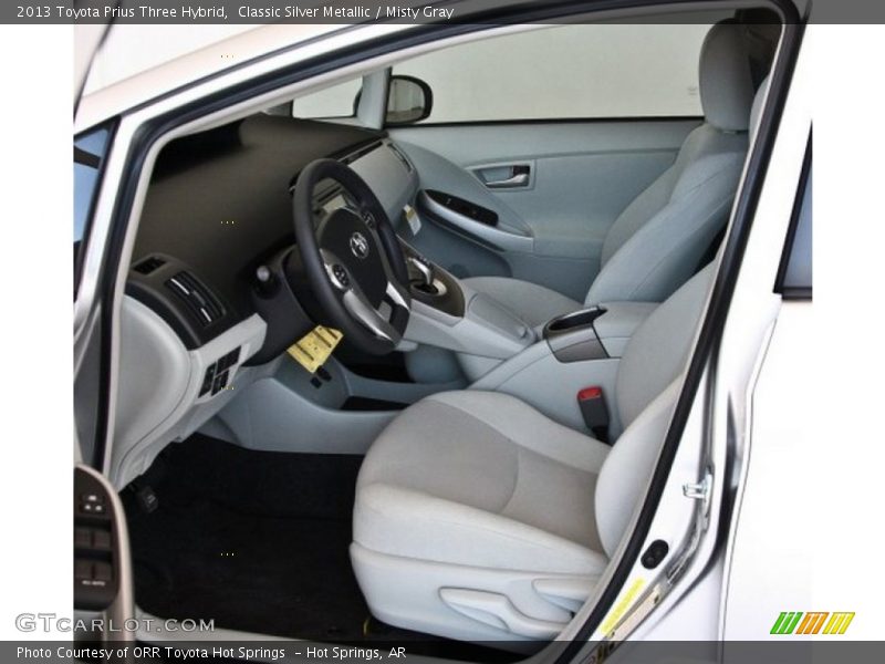  2013 Prius Three Hybrid Misty Gray Interior
