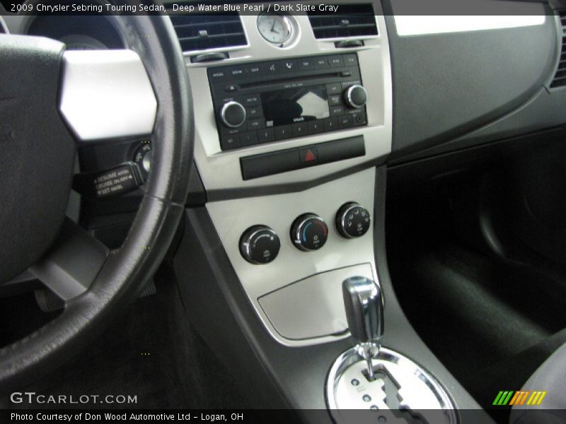Deep Water Blue Pearl / Dark Slate Gray 2009 Chrysler Sebring Touring Sedan