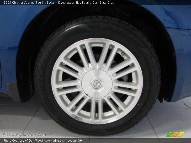 Deep Water Blue Pearl / Dark Slate Gray 2009 Chrysler Sebring Touring Sedan