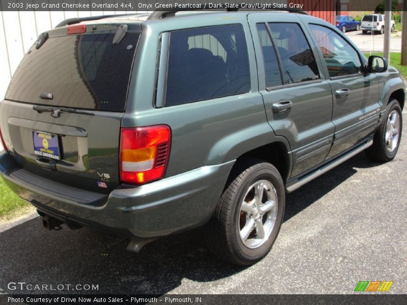 Onyx Green Pearlcoat / Dark Slate Gray/Light Slate Gray 2003 Jeep Grand Cherokee Overland 4x4