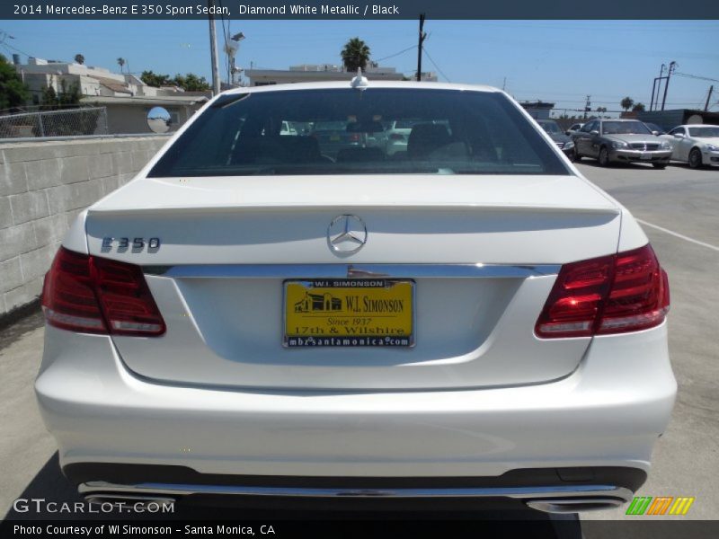 Diamond White Metallic / Black 2014 Mercedes-Benz E 350 Sport Sedan