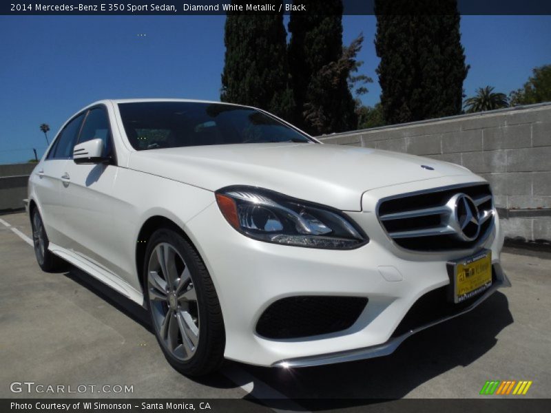 Diamond White Metallic / Black 2014 Mercedes-Benz E 350 Sport Sedan