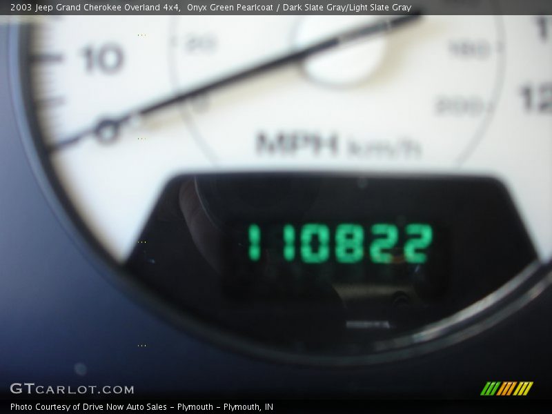 Onyx Green Pearlcoat / Dark Slate Gray/Light Slate Gray 2003 Jeep Grand Cherokee Overland 4x4