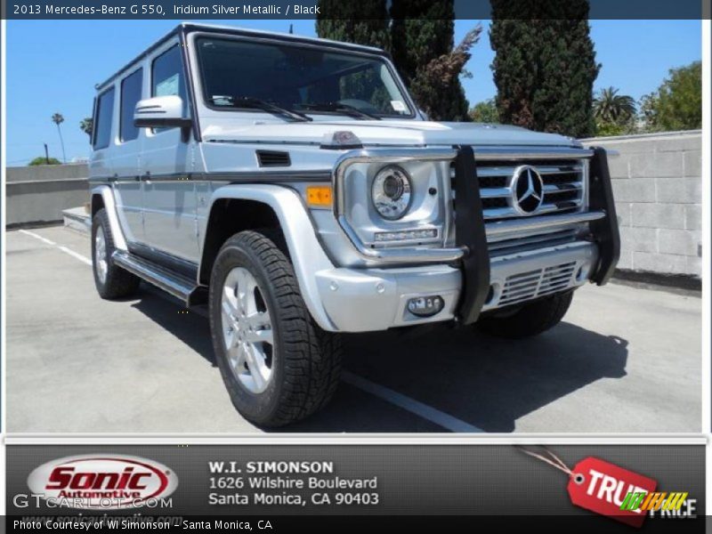 Iridium Silver Metallic / Black 2013 Mercedes-Benz G 550