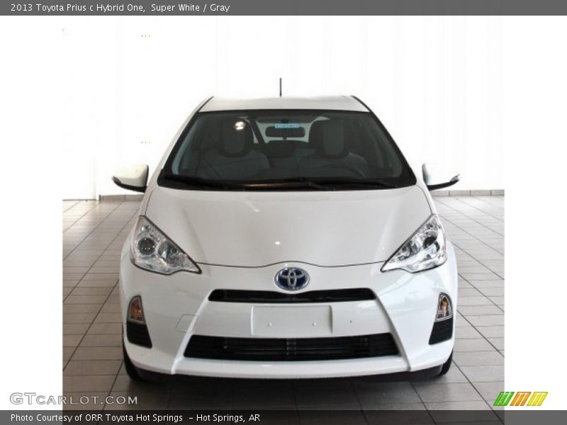 Super White / Gray 2013 Toyota Prius c Hybrid One
