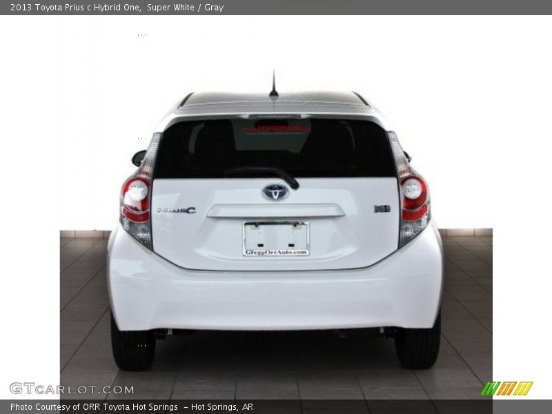 Super White / Gray 2013 Toyota Prius c Hybrid One