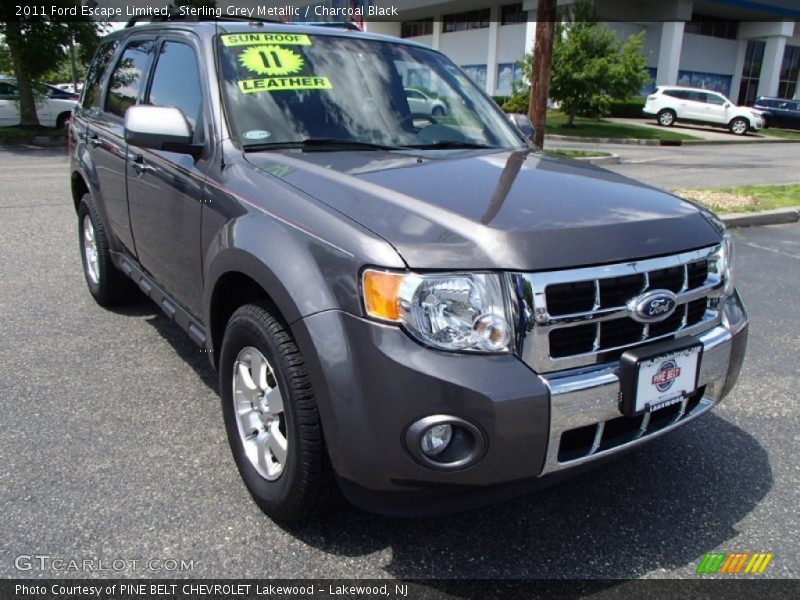 Sterling Grey Metallic / Charcoal Black 2011 Ford Escape Limited