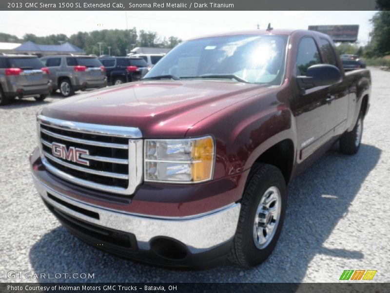 Sonoma Red Metallic / Dark Titanium 2013 GMC Sierra 1500 SL Extended Cab