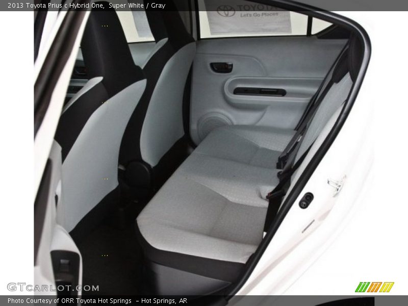 Super White / Gray 2013 Toyota Prius c Hybrid One