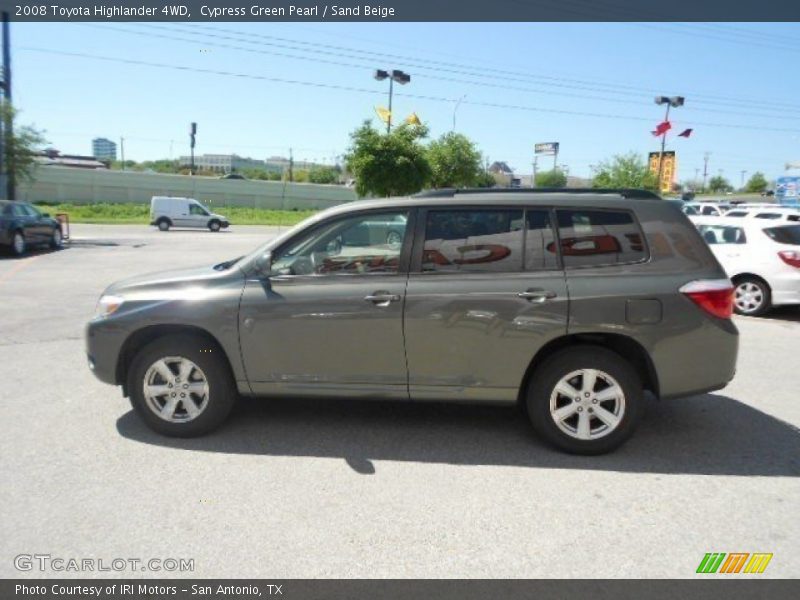 Cypress Green Pearl / Sand Beige 2008 Toyota Highlander 4WD