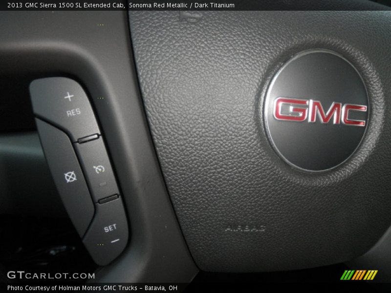 Sonoma Red Metallic / Dark Titanium 2013 GMC Sierra 1500 SL Extended Cab