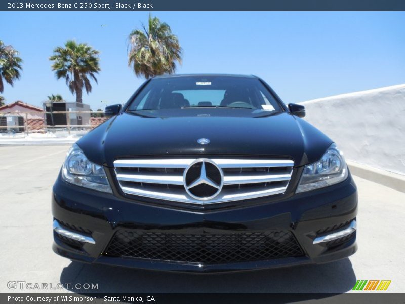 Black / Black 2013 Mercedes-Benz C 250 Sport