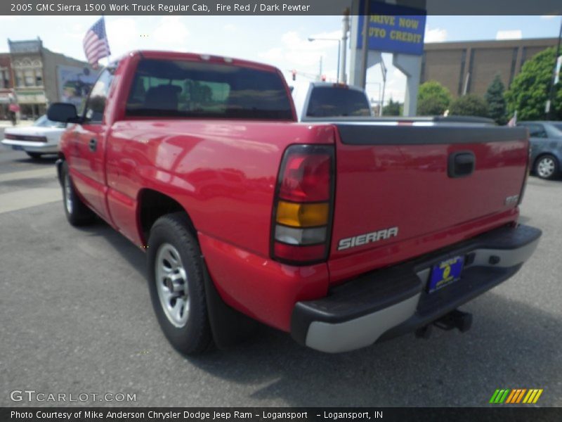 Fire Red / Dark Pewter 2005 GMC Sierra 1500 Work Truck Regular Cab