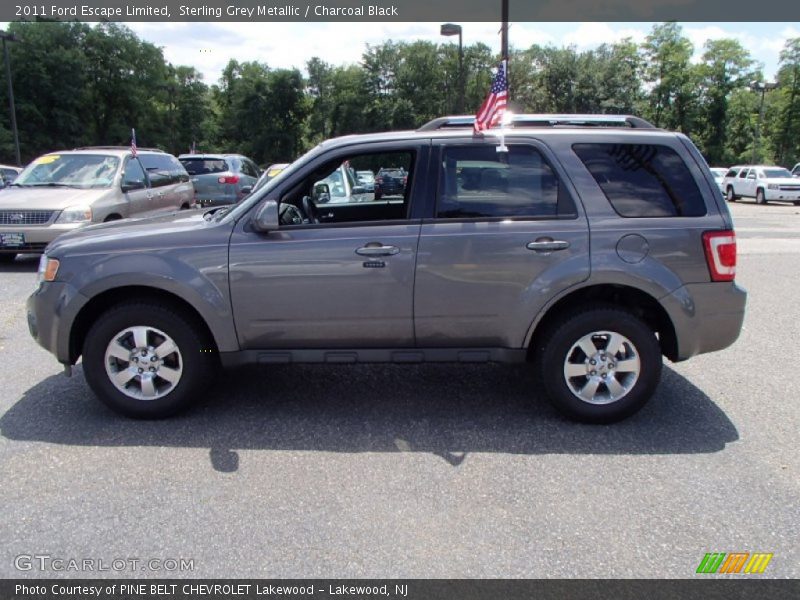 Sterling Grey Metallic / Charcoal Black 2011 Ford Escape Limited