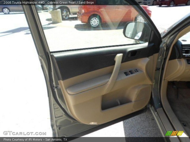 Cypress Green Pearl / Sand Beige 2008 Toyota Highlander 4WD