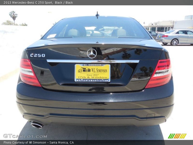 Black / Black 2013 Mercedes-Benz C 250 Sport