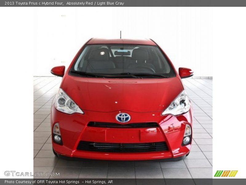 Absolutely Red / Light Blue Gray 2013 Toyota Prius c Hybrid Four