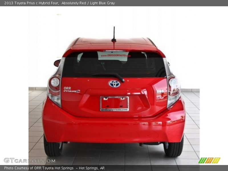 Absolutely Red / Light Blue Gray 2013 Toyota Prius c Hybrid Four