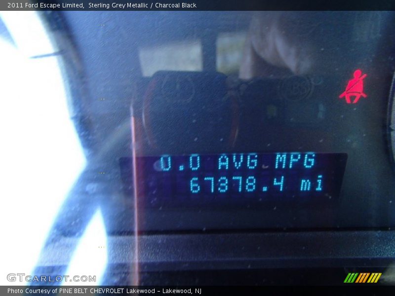 Sterling Grey Metallic / Charcoal Black 2011 Ford Escape Limited