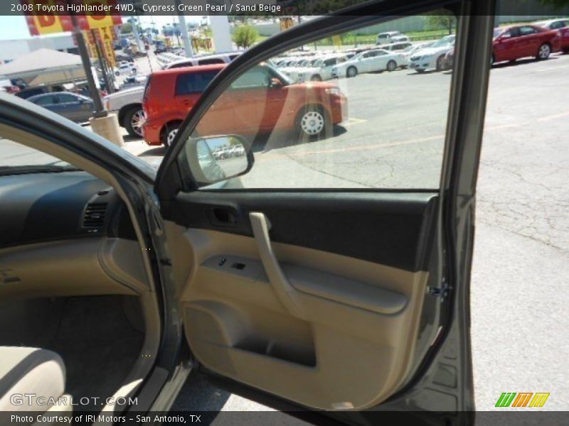 Cypress Green Pearl / Sand Beige 2008 Toyota Highlander 4WD