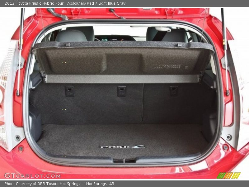 Absolutely Red / Light Blue Gray 2013 Toyota Prius c Hybrid Four