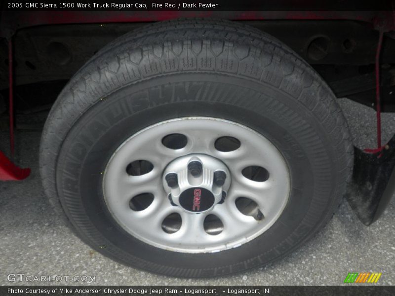 Fire Red / Dark Pewter 2005 GMC Sierra 1500 Work Truck Regular Cab