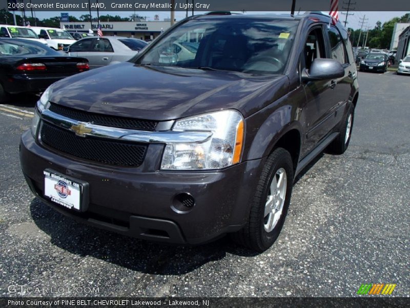 Granite Gray Metallic / Light Gray 2008 Chevrolet Equinox LT AWD