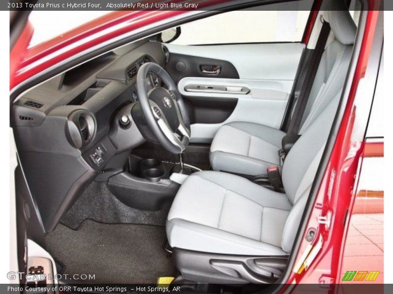 Absolutely Red / Light Blue Gray 2013 Toyota Prius c Hybrid Four
