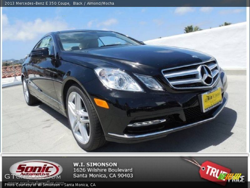 Black / Almond/Mocha 2013 Mercedes-Benz E 350 Coupe