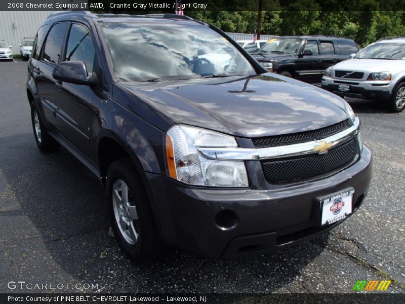 Granite Gray Metallic / Light Gray 2008 Chevrolet Equinox LT AWD
