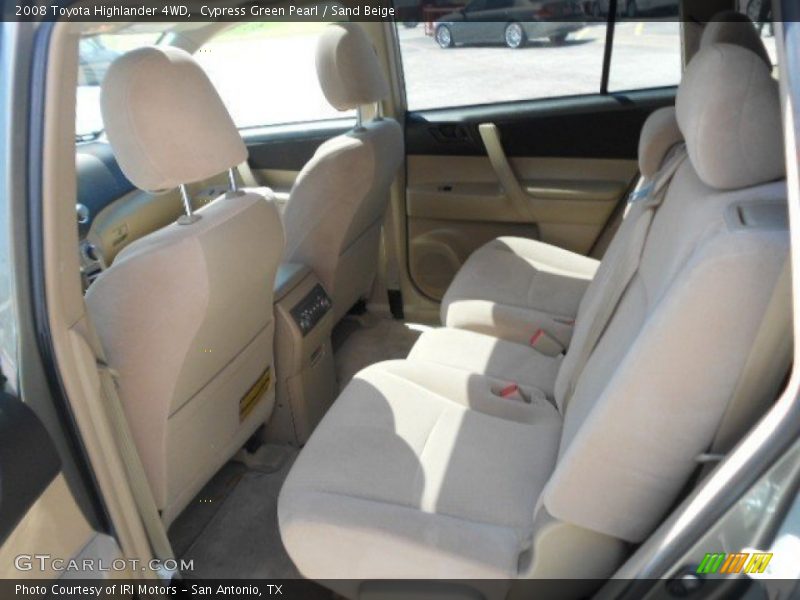 Cypress Green Pearl / Sand Beige 2008 Toyota Highlander 4WD