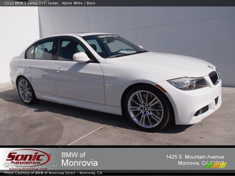 Alpine White / Black 2010 BMW 3 Series 335i Sedan