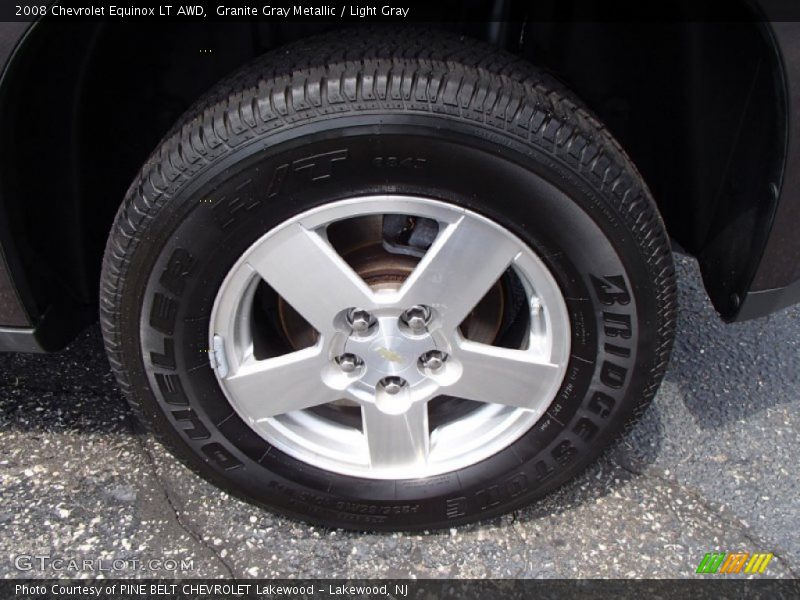 Granite Gray Metallic / Light Gray 2008 Chevrolet Equinox LT AWD