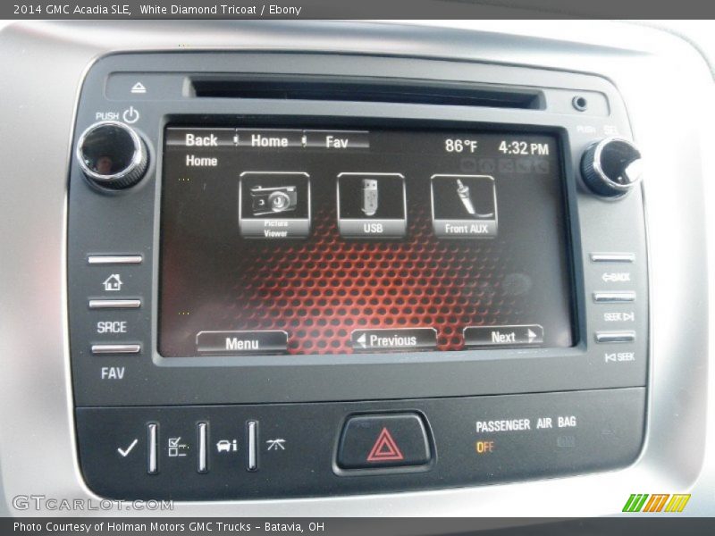 Controls of 2014 Acadia SLE