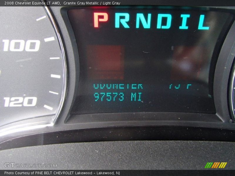 Granite Gray Metallic / Light Gray 2008 Chevrolet Equinox LT AWD