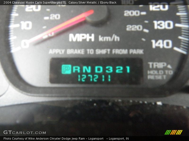 Galaxy Silver Metallic / Ebony Black 2004 Chevrolet Monte Carlo Supercharged SS