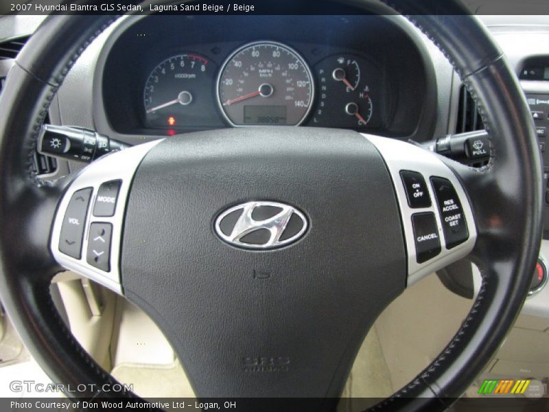 Laguna Sand Beige / Beige 2007 Hyundai Elantra GLS Sedan